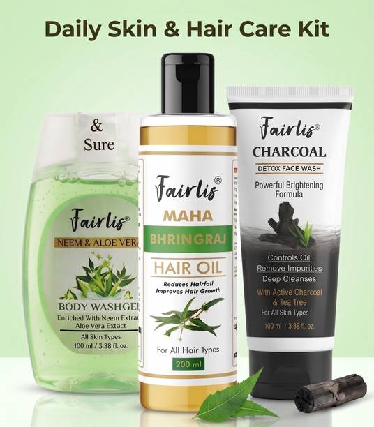 Fairlis Daily Skin Glow Combo with Face Wash and Body Wash Kit