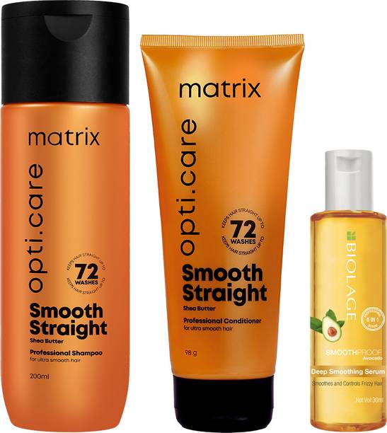 MATRIX Opti.Care Shampoo & Conditioner for Frizzy Hair, 96Hr Frizz Control (3 items)