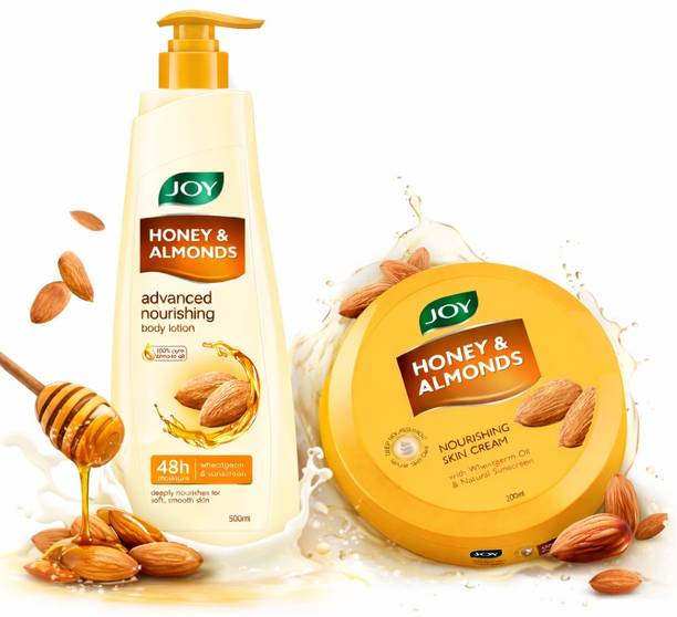 Joy Honey & Almonds Signature Combo With Body Lotion 500 ml & Skin Cream 200ml 2 Items in the set