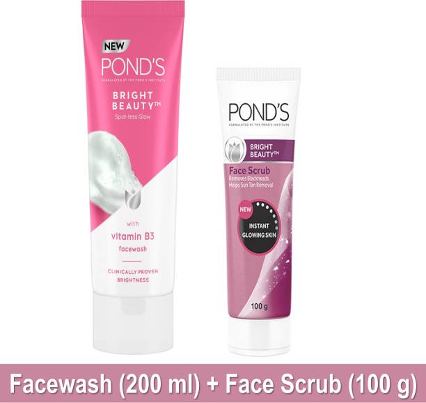 POND's Bright Beauty Facewash 200ml & Scrub�100g(2 Items in the set)