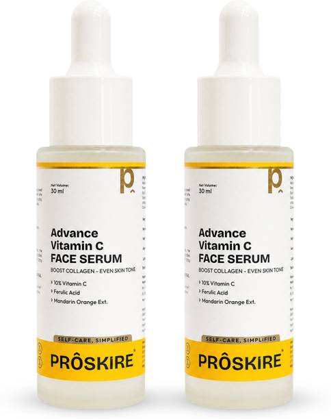 Proskire Advance Vitamin C Face Serum for Dark Spots, Pigmentation, Glow & Clear Skin