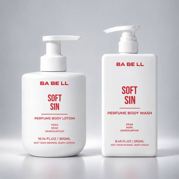 BA BELL Soft Sin Perfume Body Wash 250ml & Body Lotion 300ml Combo
