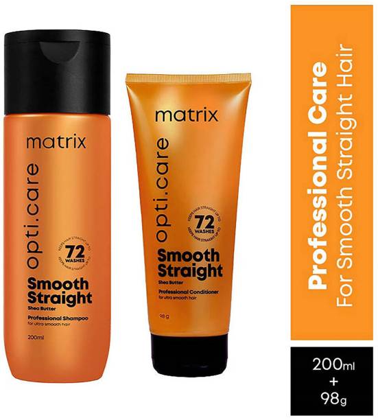 MATRIX OPTI.CARE Smooth Straight Professional Smoothing Shampoo and Conditioner Combo