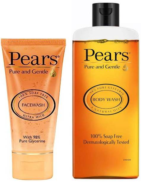 Pears Pure and Gentle Face Wash (150g) With Body Wash (250ml)