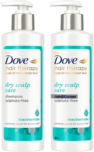 DOVE Hair Therapy Dry Scalp Care with Niacinamide Shampoo + Conditioner