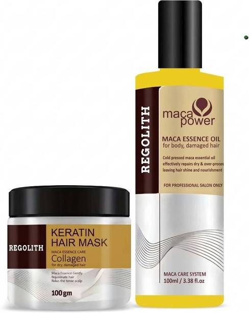 Regolith Deep Repair Maca Essence Oil and Keratin Collagen Mask for Salon Grade Hair Care