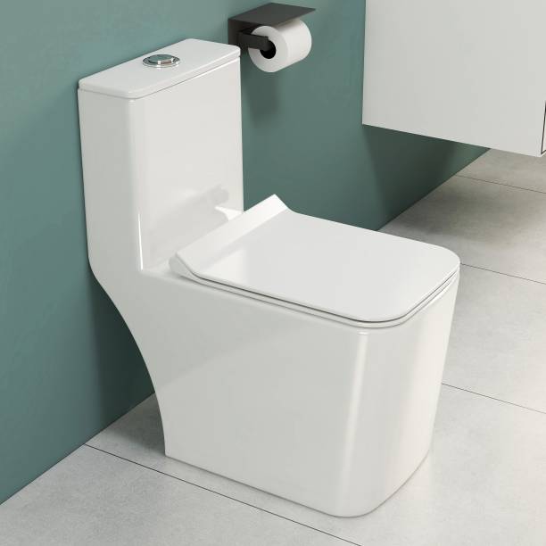 Impulse by Plantex Commode for Toilet/Ceramic Western Commode/One Piece Commode with Soft Closing Toilet Seat - (Marcos-9-S) Western Commode