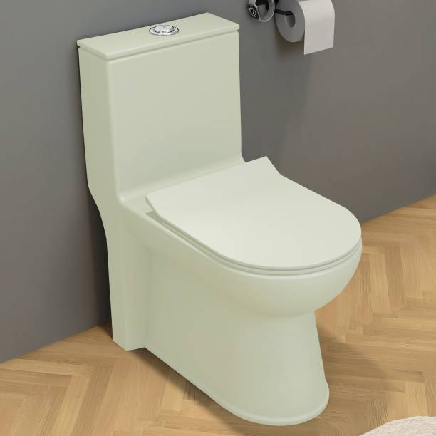 Impulse by Plantex Platinium Ceramic Rimless One Piece Western Toilet/Water Closet- S Trap Outlet Western Commode