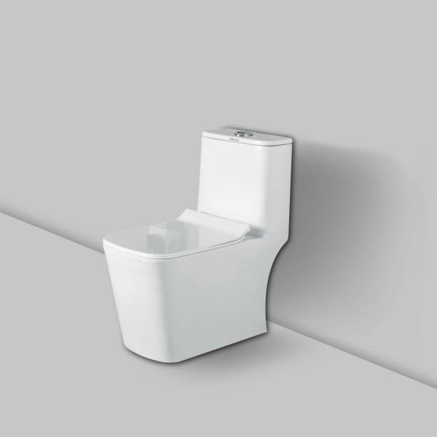 Drops Luxury Bathware ONE PIECE CLOSET SIPHONIC S TRAP 12"(300MM) Western Floor Mounted DUSH CAT NO 1061 Western Commode