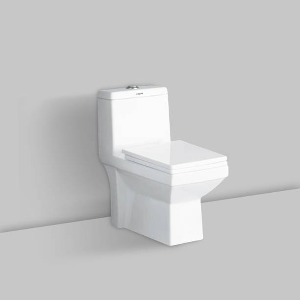 Drops Luxury Bathware Western Floor Mounted One Piece Water Closet Ceramic Western Toilet Western Commode