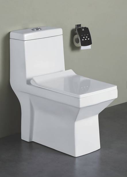 Syon SARA Floor Mounted One Piece Western Commode/Water Closet with all accessories 302 Western Commode