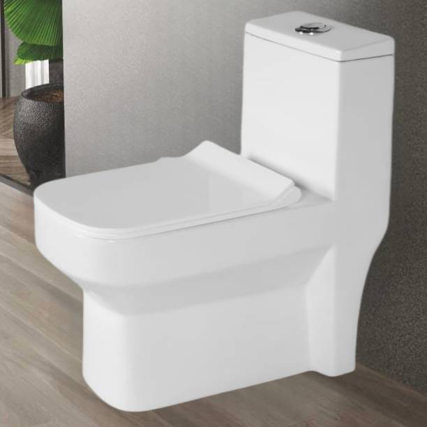 Sesto DYNAMIC Ceramic One Piece Commode with All Accessories (Premium Quality) 409 Western Commode