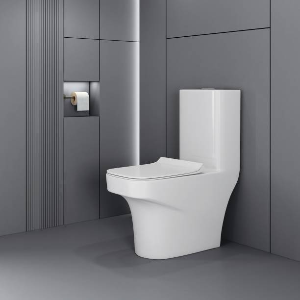 Bleu Bathware Specta/ S Trap 22cm Floor Mount/ Rimless(Zero Hole Tech)/ 6D Swirl Siphonic Silent Flush/ Anti-Bacterial/ EWC/ Water Closet/ Toilet/ One Piece Western Commode