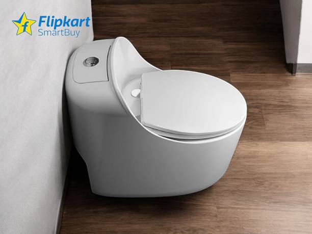 Flipkart SmartBuy Rimless 5D Commode for Toilet/One Piece Western Toilet/Commode (9 inch) S-Trap nel9009 Western Commode