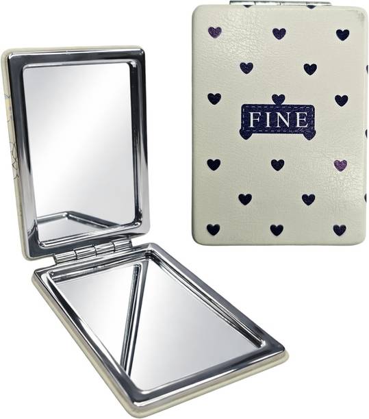 Givni Mart Travel Mini Foldable Compact Square Design Beauty Makeup Pocket Mirror