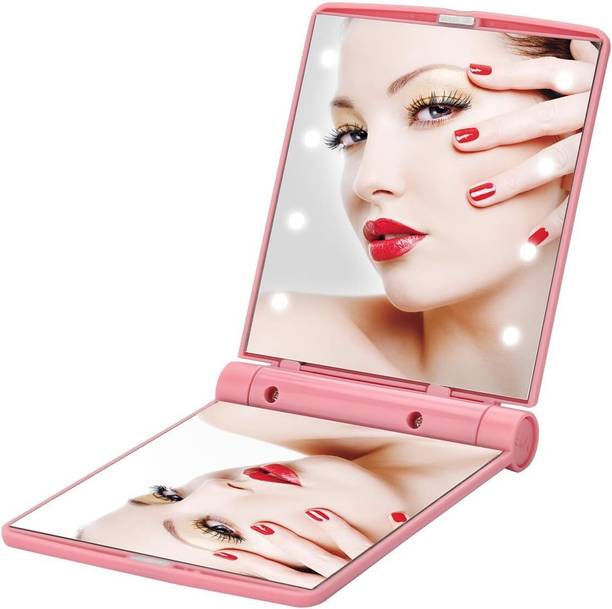 ZOMBIO Makeup Mirror with Lights, 8 Led Lighted Make Up Travel Size Mirrors