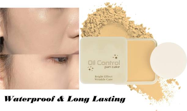 manasona Best Makeup Pressed Powder Waterproof Matte Brightener face Compact