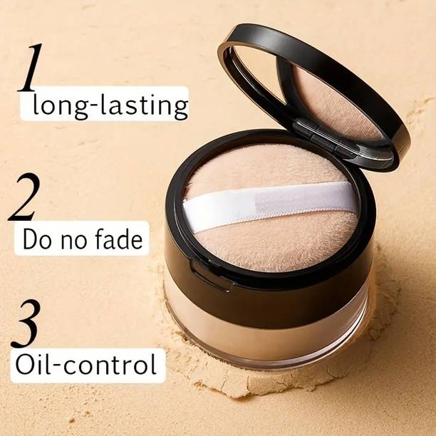 GULGLOW99 Professional Waterproof Compact Loose Face Powder For All Type Of Makeup Compact
