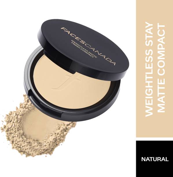 FACES CANADA Weightless Stay Matte Powder | Oil Control | Evens Out Complexion Compact