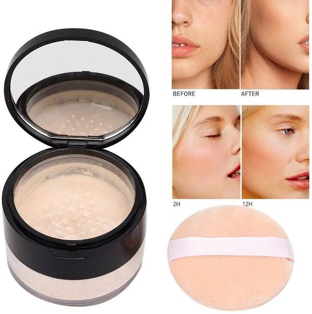 GABBU Best All Type Of Makeup Waterproof Loose Face Powder  Compact