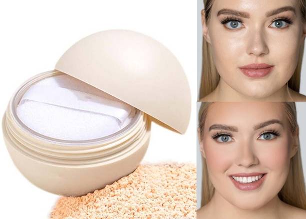 manasona Waterproof Compact Loose Face Powder For All Type Of Makeup Compact