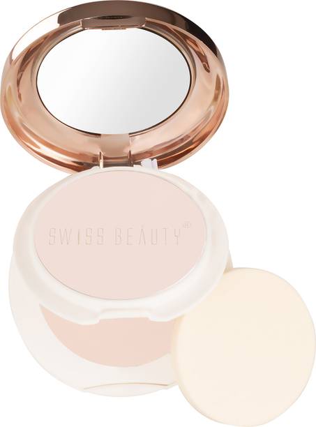 SWISS BEAUTY Oil Control Compact Powder | Lightweight Matte | Flawless Finish Co