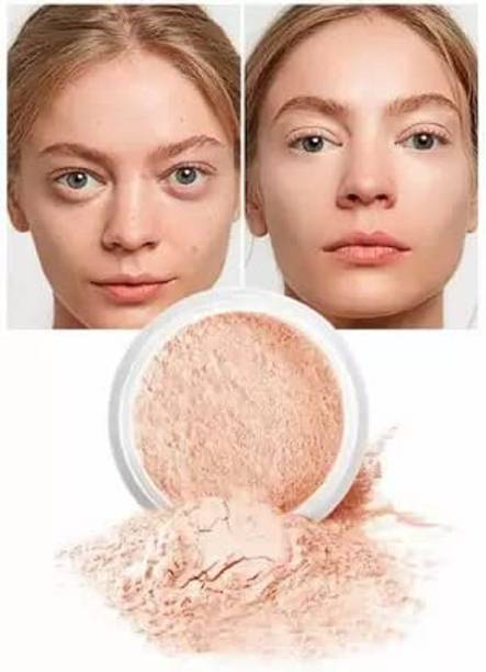 GABBU Translucent Waterproof Loose Face Powder For All Type Of Makeup  Compact