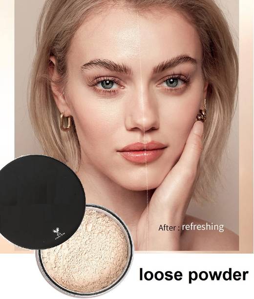 USBK Professional Waterproof Compact Loose Face Powder For All Type Of Makeup Compact