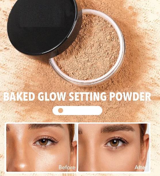 Herrlich Waterproof Loose Face Powder For All Type Of Makeup Set  Compact