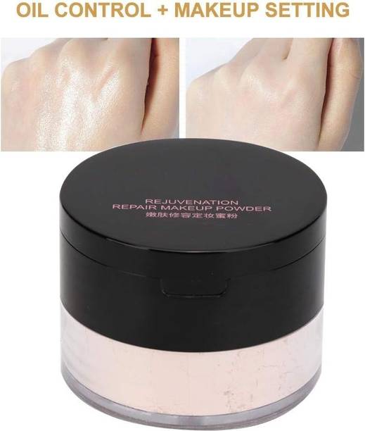 Herrlich Matte Finish Face Loose Powder, Face Setting Powder Waterproof Long Lasting Compact