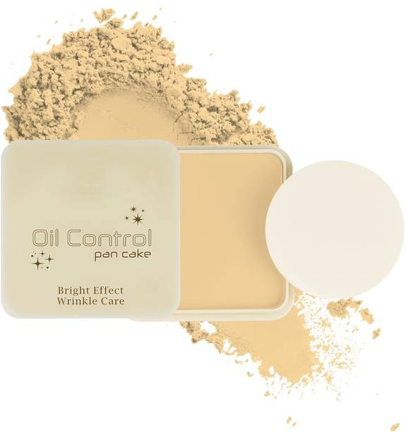 manasona Makeup Pressed Powder Waterproof Matte Brightener face Compact