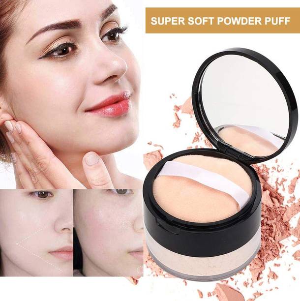 Sheny 2 IN 1 Loose Powder Makeup, Waterproof Long Lasting Finishing Powder Compact