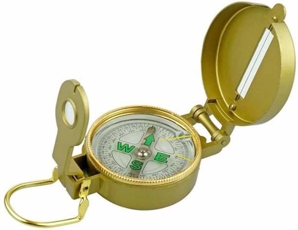 SYGA Engineer Military Directional Hiking Lensatic Lens DC45-3A Compass, Gold Compass