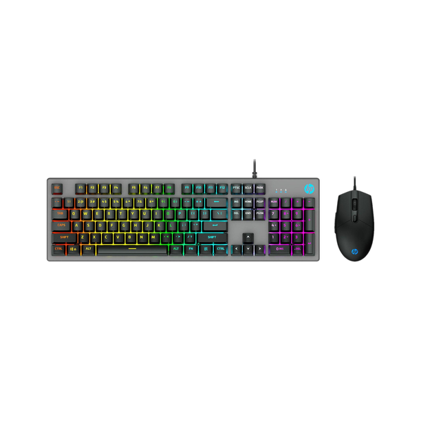 HP KM300F Gaming Keyboard and Mouse Combo Wired USB Standard Laptop Keyboard Compatible with Desktop, Laptop, Mac