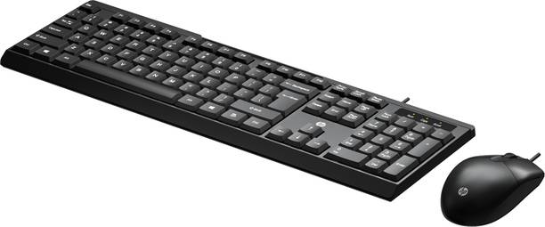 HP KM120 Wired Mouse and Keyboard Combo Combo Set