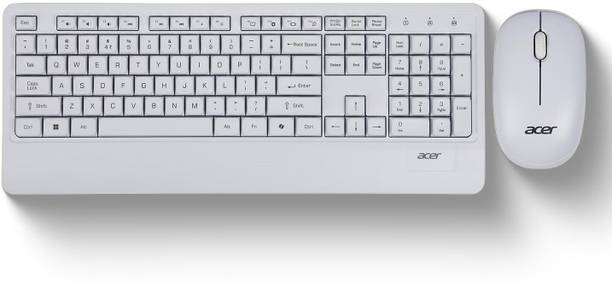 Acer PalmEase, Wireless Keyboard & Mouse Combo with Palm Rest Combo Set