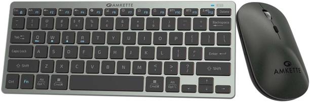 AMKETTE Wi-Key Mini 2 Multi Device Wireless Keyboard and Mouse Combo Set