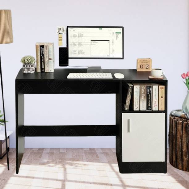 woodcom Study Table with Bottom Storage Office Desk for Students & Professionals Engineered Wood Computer Desk