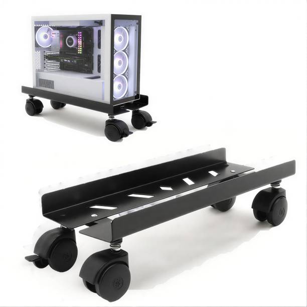SONRET CPU Stand – Metal CPU Stand Under Desk with Adjustable Base Metal Computer Desk