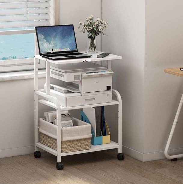 Winstar 3-Tier Printer Stand, Solid & Sturdy, Modern Look, Space Saving | Metal Computer Desk