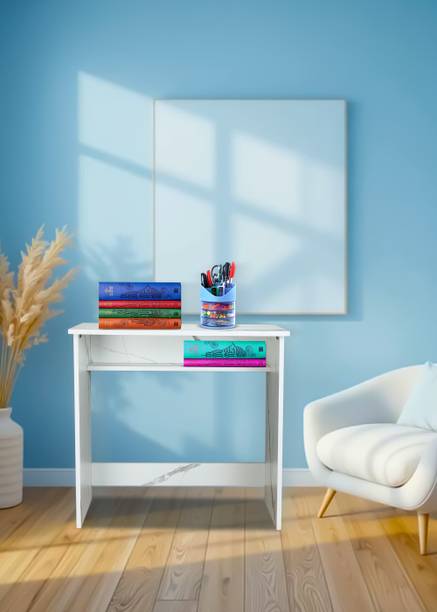 Case Plus Modern Simple Study Desk Sturdy Small Desks for Small Spaces Engineered Wood Computer Desk