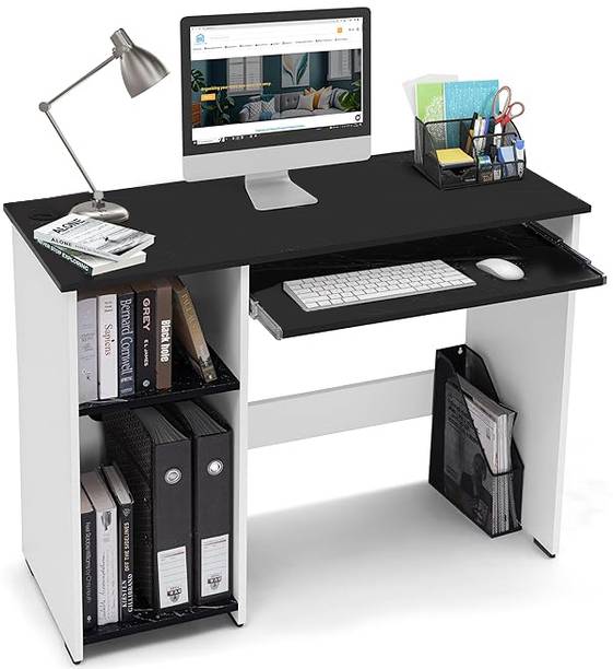 woodcom Modern Computer Table for Home Study Table With with Keyboard Tray Engineered Wood Computer Desk