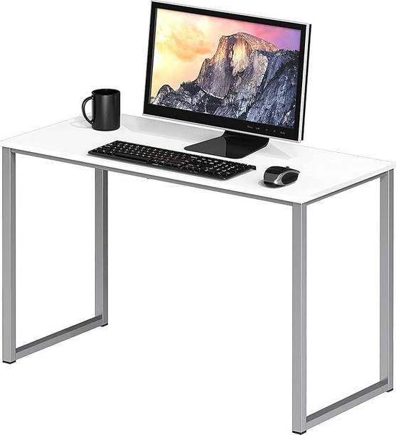 Indian Decor XL7302 Home Office 32-Inch Computer Desk, White Engineered Wood Computer Desk