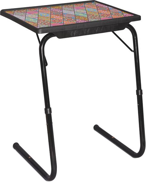 TABLE MAGIC Multipurpose Mandala Black Regular Laptop Table Plastic Computer Desk