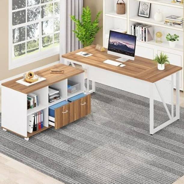 TEKAVO Front panel with side storage Engineered Wood Workstation