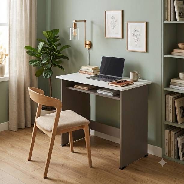 Wudism Wudism Computer Table Engineered Wood Computer Desk