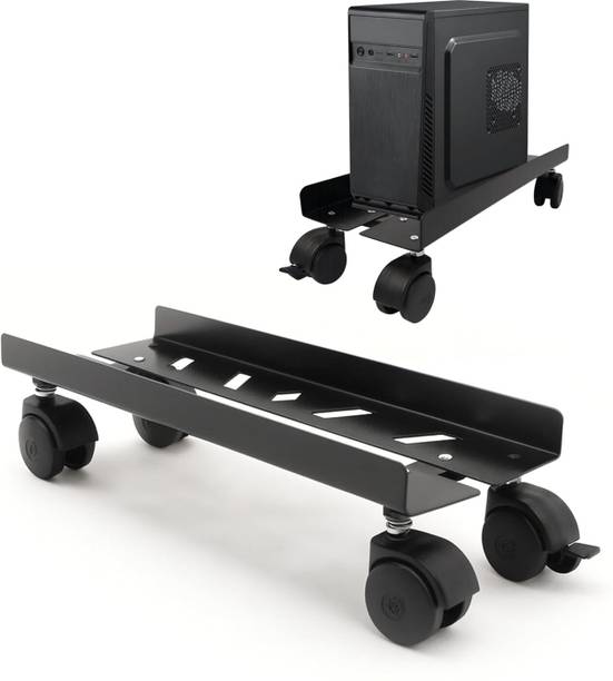 SONRET CPU Stand – Metal CPU Stand Under Desk with Adjustable Base Metal Computer Desk