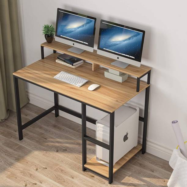 PRITI Computer Desk Industrial Writing Desk for Study Engineered Wood Computer Desk