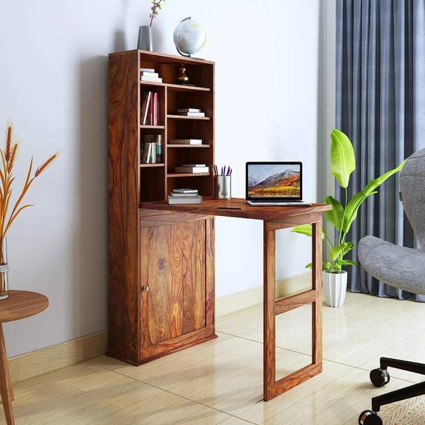 Mamata Wood Decor Computer table, study table, table sheesham wood (Pre-assembled -Free Standing) Solid Wood Computer Desk