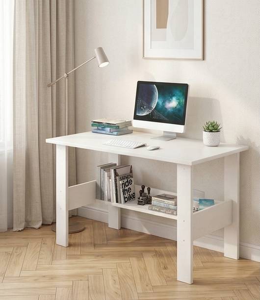Furniture Cafe Wooden Study Table Engineered Wood Computer Desk